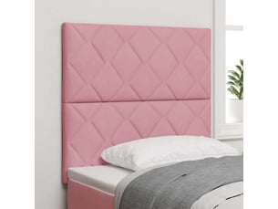 Tete de lit A poser largeur 100 cm rose