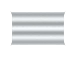 Voile d'ombre - voile d'ombrage - voile parasol gris clair et blanc 5 x 8 m