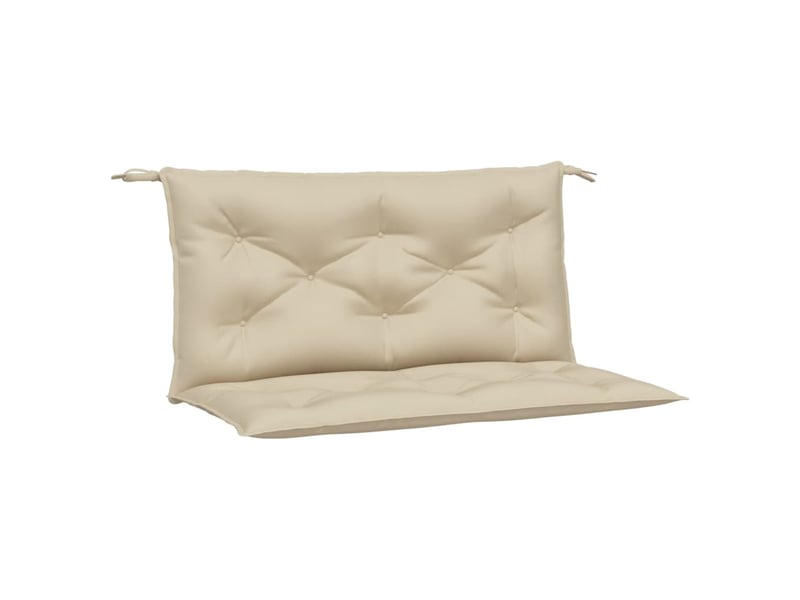  Lot de 2 coussins de banc jardin, coussins d'assise beige 100x50x7 cm tissu oxford cf58713  - Conforama A