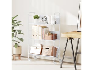 Bibliotheque coloris blanc 3 étagère(s) <strong>MEULVA</strong> <strong></strong> - 69 cm x 108 cm