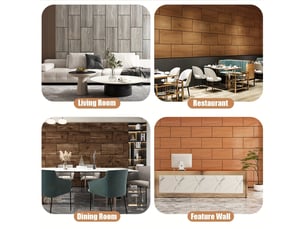 Revêtement mur bois – brun café – déco moderne