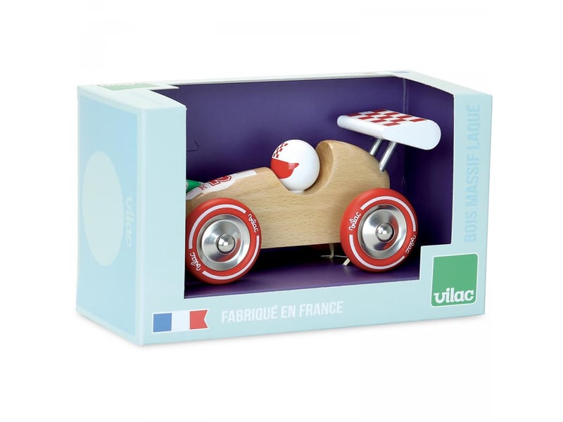  Voiture de course à trainer bois naturel 2309S - Conforama C