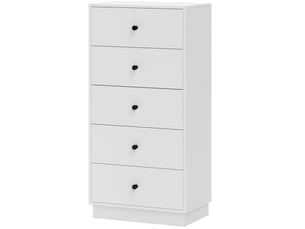Commode 5 tiroir(s) <strong>DESVIAE</strong> <strong></strong> coloris blanc largeur 29 cm