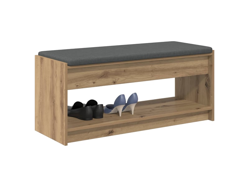  Banc d'entrée, banc interieur chêne artisanal 103x38x45 cm  - Conforama C