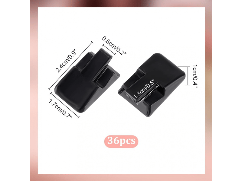  36pcs support de bague en plastique noir petits clips de bague affichage pour bagues de fiançailles mariage bijouterie vendeurs chambre  - Conforama D