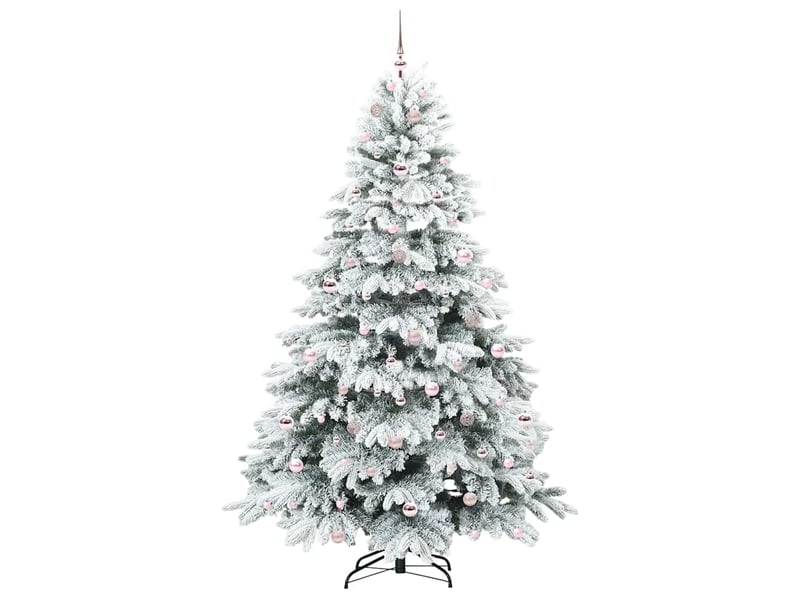  Sapin de noël, arbre de noël artificiel avec 300 led blanc 210 cm pe et pvc cf61214  - Conforama D
