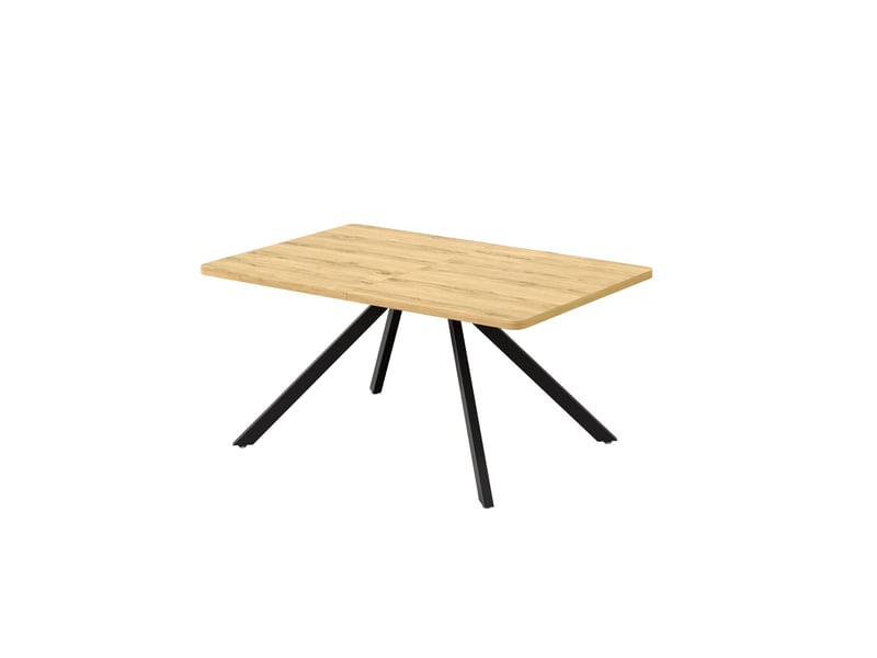  Table à manger extensible 160-240x90 cm en mdf coloris chêne  - Conforama D