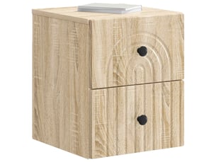 Table de chevet - cabinet de chevet - table de nuit mural chêne sonoma 33 x 34,5 x 40 cm