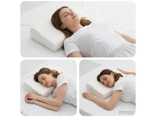Oreiller, coussin de sommeil 50 x 30 x 10,5 cm moyen blanc cf55918