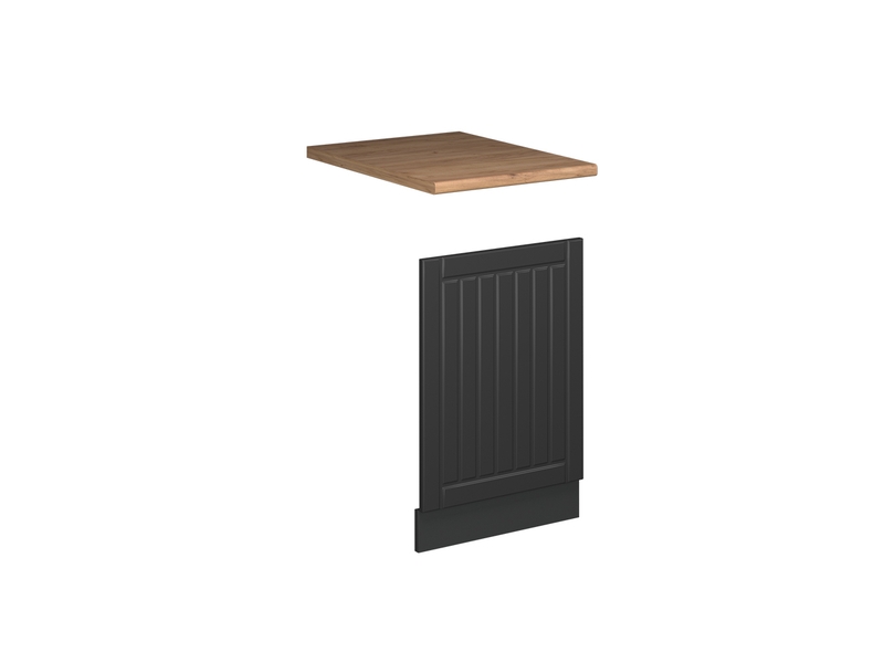 Vicco façade, gris foncé, 45cm , pt chêne  - Conforama A