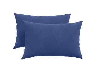 Lot de 2 coussins de canapé, coussins décoratifs bleu police 60 x 40 cm cf59021