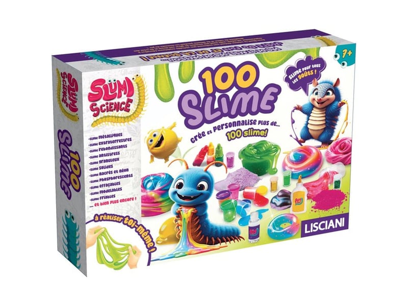  Kit science slime 100 recettes diy 7 ans mixte FR109982 - Conforama A