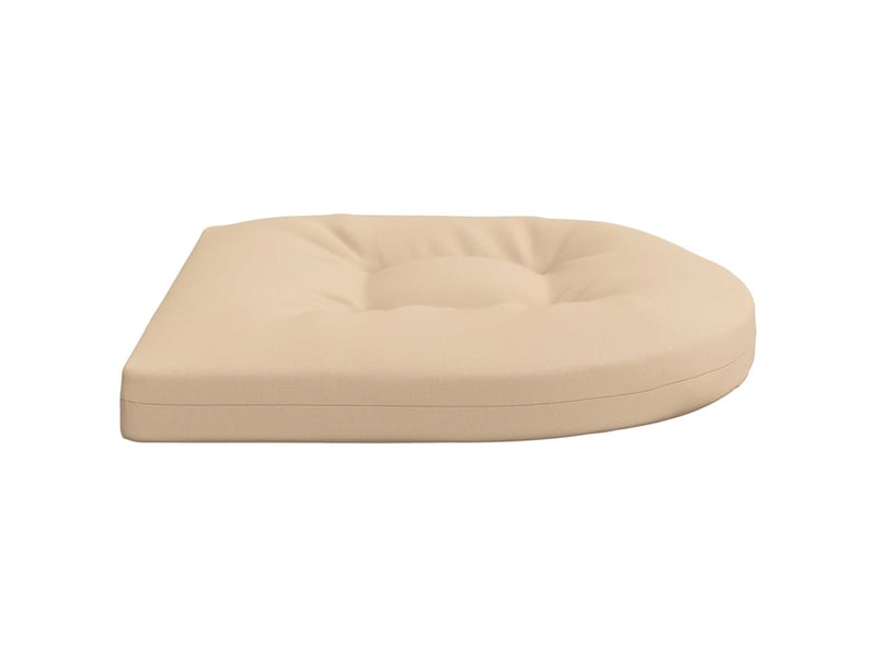  Lot de 4 coussins de siège, coussins d'assise 100 % polyester crème cf60067  - Conforama D