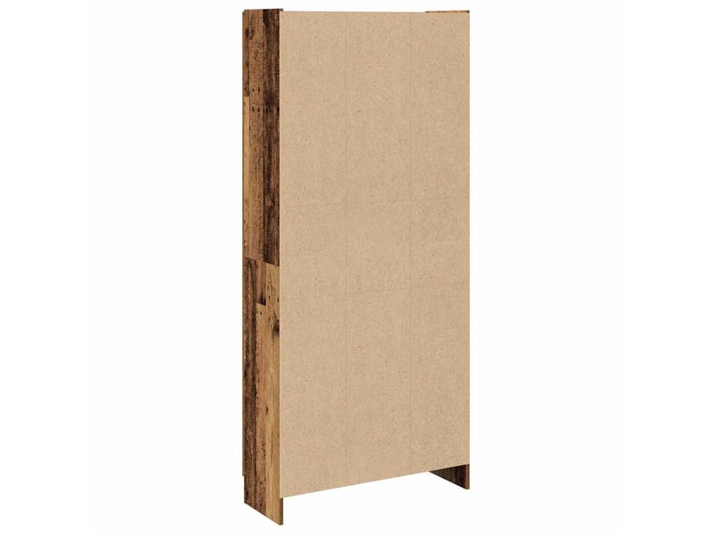  Buffet haut, meuble de rangement vieux bois 82,5x30,5x185 cm bois d'ingénierie  - Conforama E