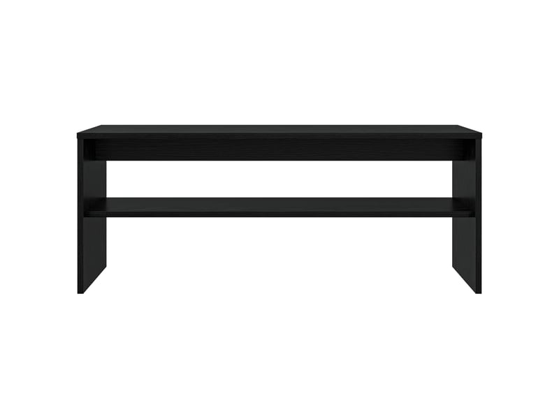 Meuble tv - banc tv - meuble de rangement 100 x 35 x 40 cm chêne noir bois d'ingénierie - Conforama E