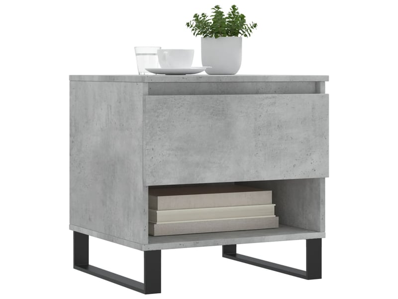  Tables basses 2 pcs - table de salon - table à thé gris béton 50x46x50 cm bois d'ingénierie  - Conforama C