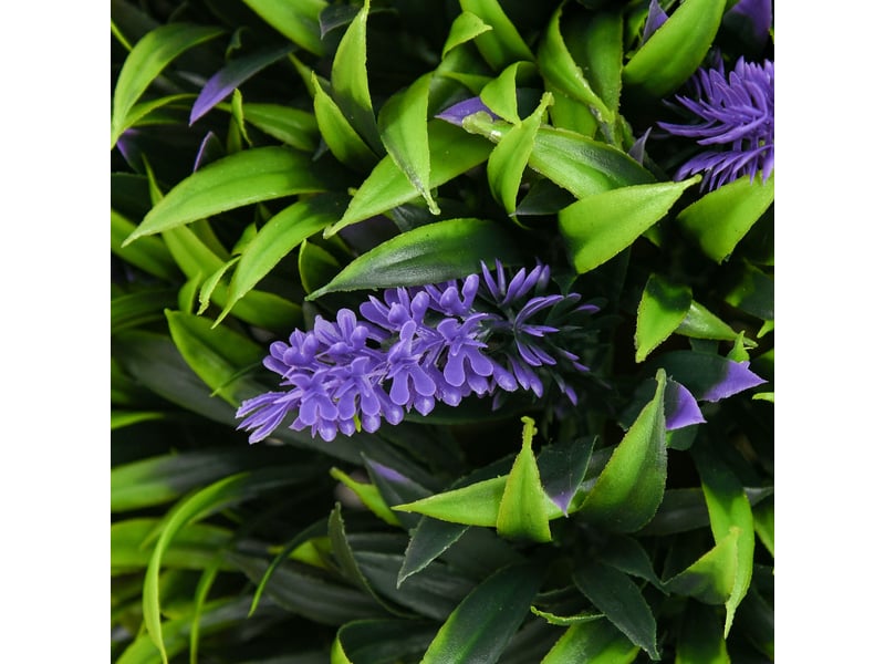  Plante artificielle en pot lot de 2 lavandes décoratives résistantes aux uv pour intérieur et extérieur vert ø15 × 70 cm  - Conforama C