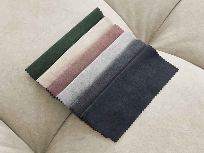  Bobochic canapé droit fixe mont-blanc velours beige  accoudoir gauche MONT-BLANC - Conforama C