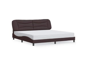 Lit 2 places 200x200 cm coloris marron