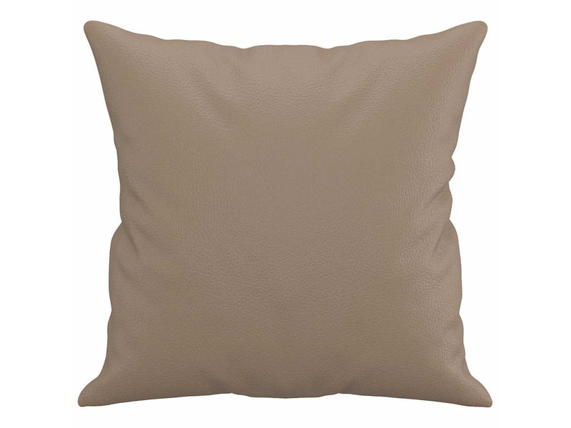  Lot de 2 coussins décoratifs cappuccino 40x40 cm similicuir cf60859  - Conforama D