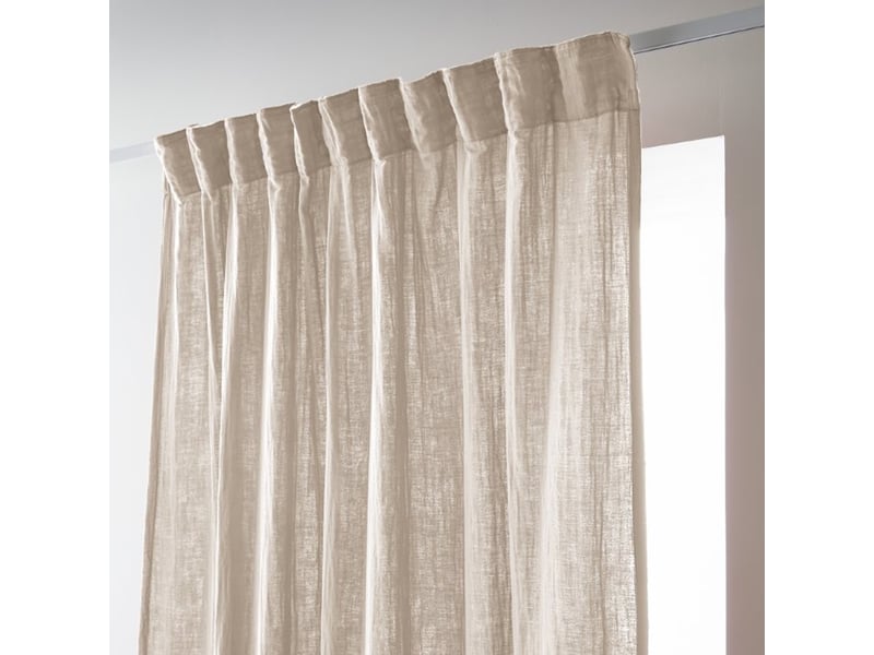  Rideau galon fronceur 140x240 cm gaze de coton pampa PD21500 - Conforama A