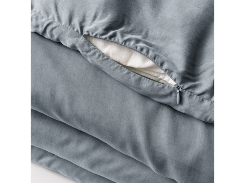  Housse de couette 140x200 cm lyocell gabrielle stone PD24941 - Conforama B