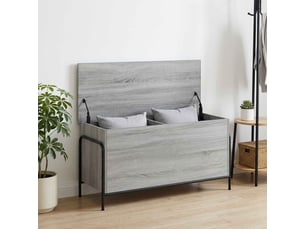 Boîte de rangement, coffre de rangement sonoma gris 80x40x49,5 cm