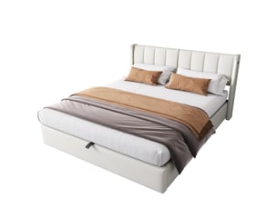 Lit coffre 140x190 cm <strong></strong> <strong>Morn Vibe</strong> coloris blanc