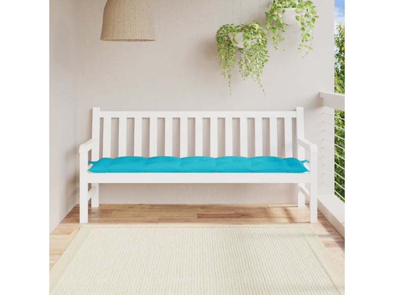  Coussin de banc de jardin, coussin d'assise turquoise 180x50x7 cm tissu oxford cf52845  - Conforama B