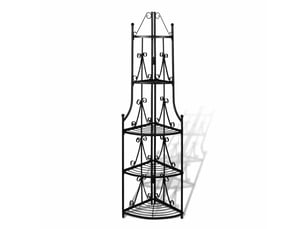 Étagère d'angle pour plantes, supports pour plantes en noir cf41357