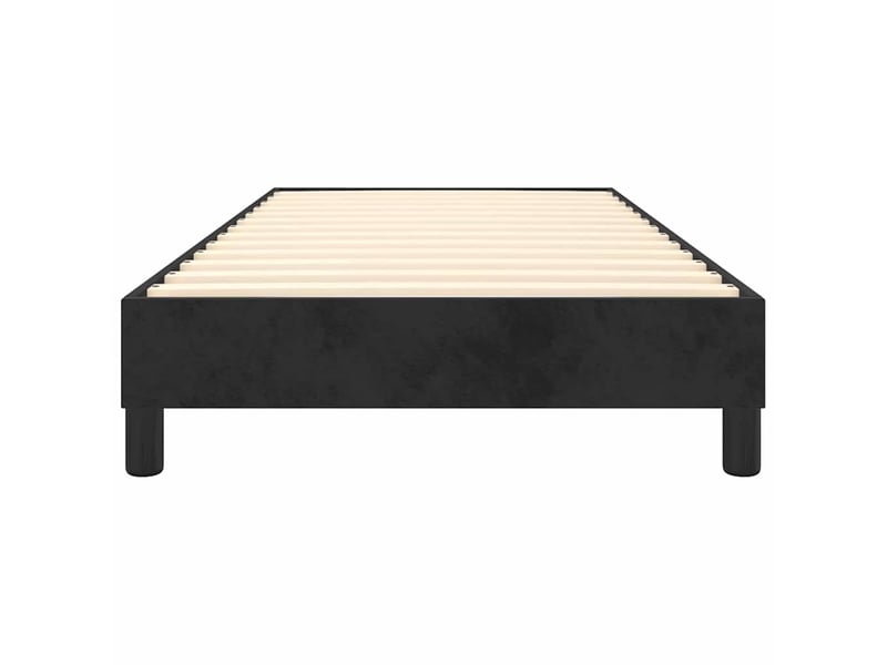  Lit simple- lit adulte -  cadre de lit à lattes noir 100x200 cm velours  - Conforama D