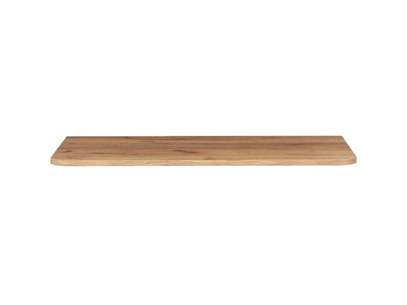  Plan de travail linea 80 cm chêne craft d'or pour meuble de salle de bain avec angles arrondis  - Conforama D