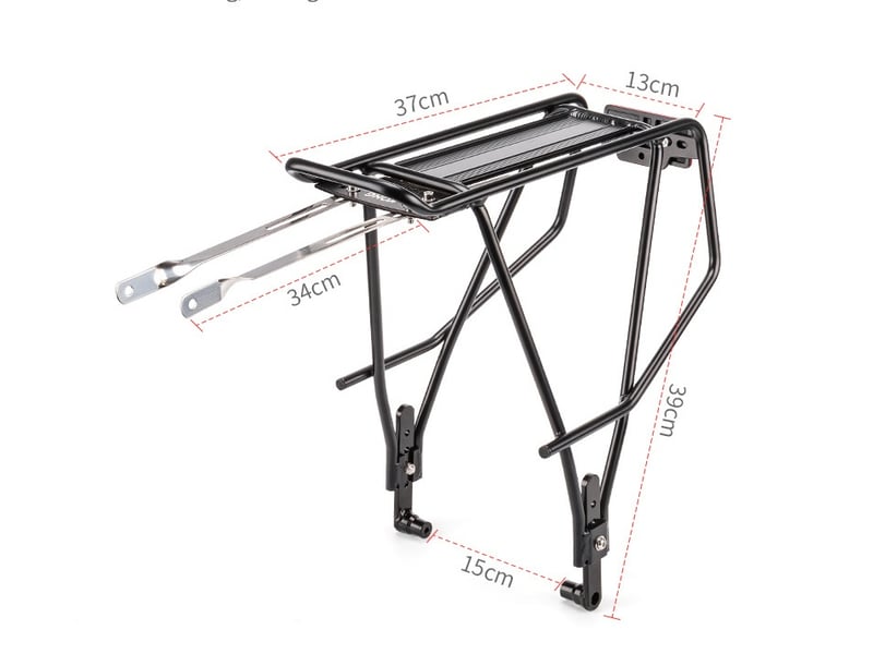 Porte-bagages de vélo pour frein à disque et non-frein à disque – charge max 30 kg - Conforama B