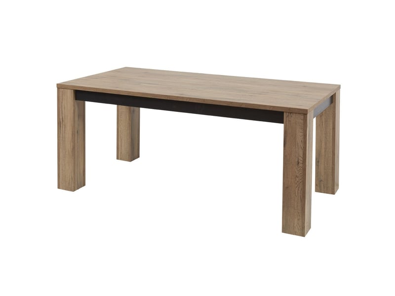  Table allongeable 180230cm aspect chêne miel et noir mat - sélène SÉLÈNE - Conforama A
