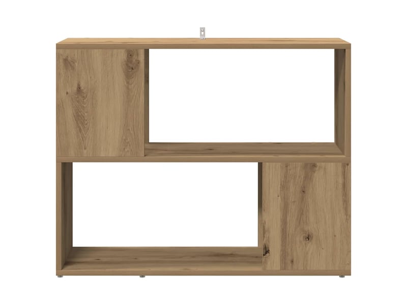  Bibliothèque chêne artisanal 80x24x63 cm  - Conforama D