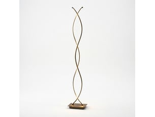 Lampadaire led 35x20x140 cm double spirale noir