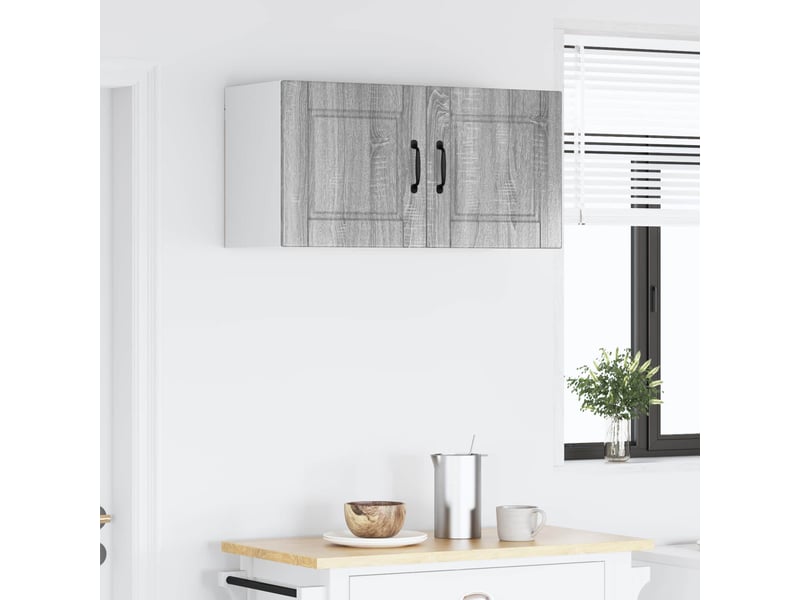  Meuble mural de cuisine, armoire de cuisine gris sonoma 80x31x40cm  - Conforama D