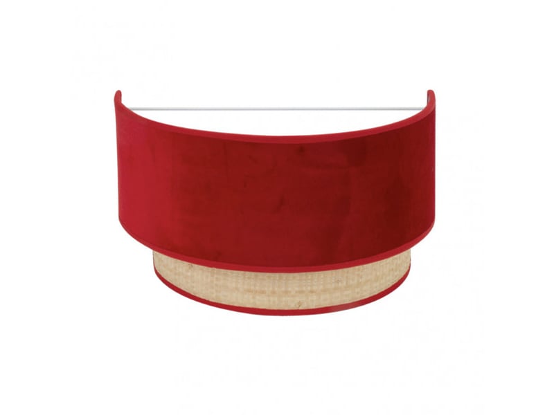  Applique murale fabrilamp reyes naturel rouge e27 17 x 30 x 16 cm 177461007 - Conforama A