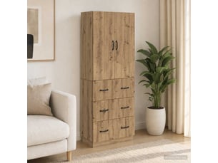 Armoire <strong></strong> <strong></strong> coloris bois clair largeur 66 cm