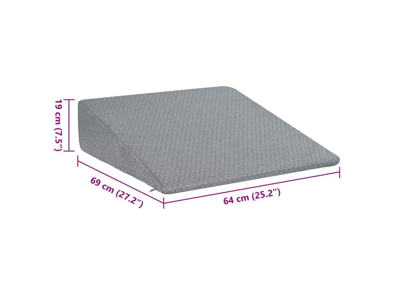  Coussin en coin 69 x 64 x 19 cm moyen mousse à mémoire de forme cf56451  - Conforama E