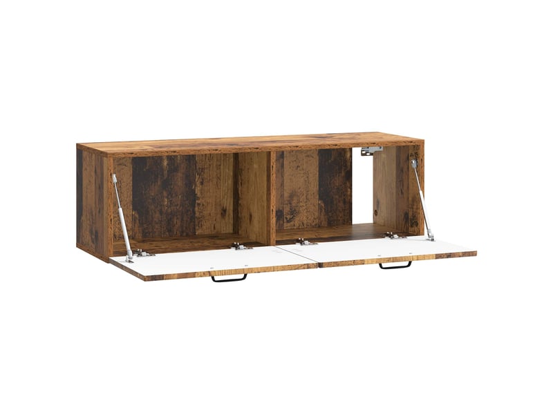  Meuble tv - banc tv - meuble de rangement mural bois ancien 98 x 31 x 30 cm bois d'ingénierie  - Conforama E
