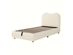 Lit coffre 90x200 cm SOGEU coloris beige