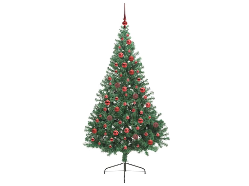  Sapin de noël, arbre de noël artificiel pré-éclairé vert 180 cm pvc cf61382  - Conforama D