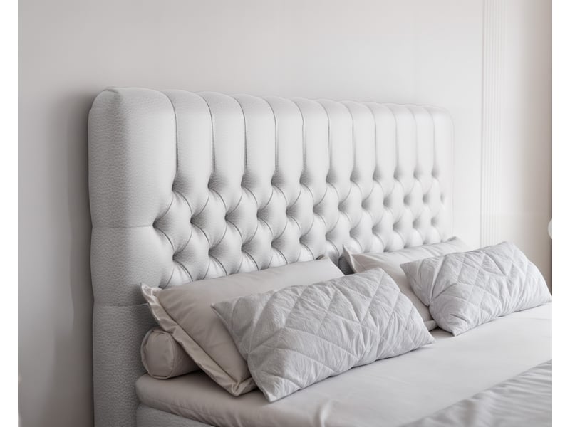  Lit adulte alba plus - 200x200 cm - matelas ressorts + surmatelas - coffre de rangement - éco-cuir résistant blanc ALBA PLUS - Conforama D