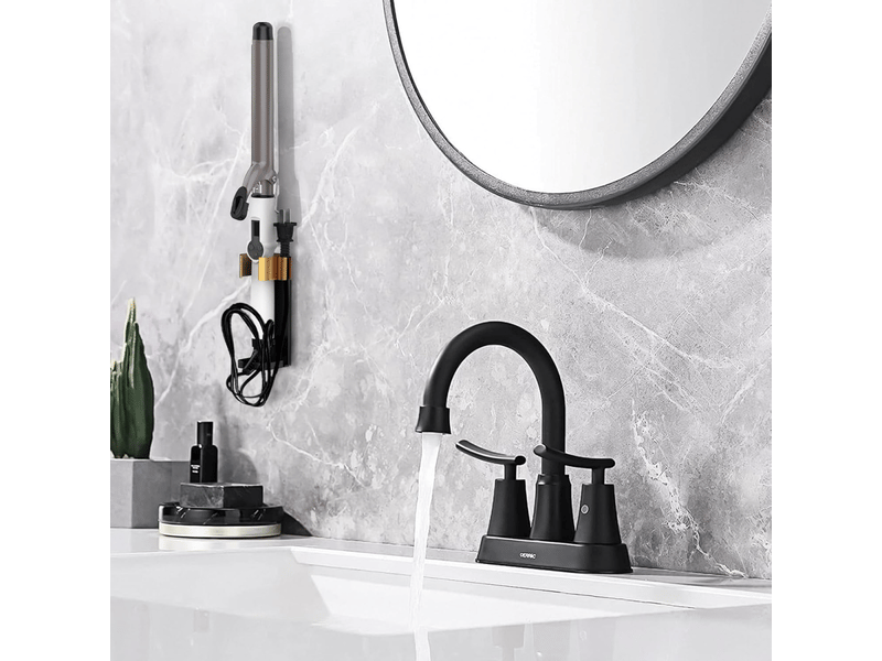  Lot de 2 supports muraux pour sèche-cheveux de diamètre inférieur à 4,5 cm, supports de suspension  - Conforama E
