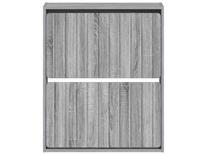  Meuble à chaussures mural, armoire à chaussures zwolle 71x17x86 cm sonoma gris  - Conforama D