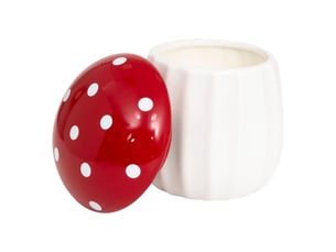 Bougie parfumée en dolomite champignon 150g rouge & blanc