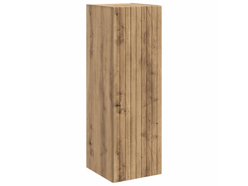  Cabinet salle de bain mural, meuble de rangement chêne artisanal shl4883  - Conforama A