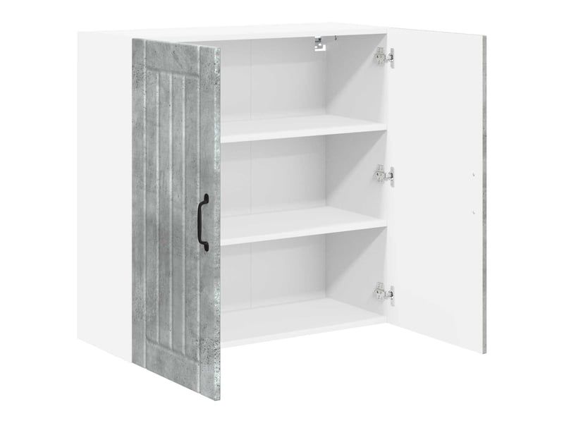 Armoire de cuisine gris béton 80x31x80cm bois d'ingénierie shl6338 - Conforama E