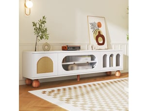 Meuble tv coloris blanc 170 cm MODENVIE